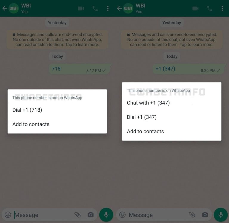 واتس اپ چت کردن با شمارههای جدید را آسانتر میکند whatsapp new feature 1 768x749 1 - واتس اپ چت کردن با شمارههای جدید را آسانتر میکند