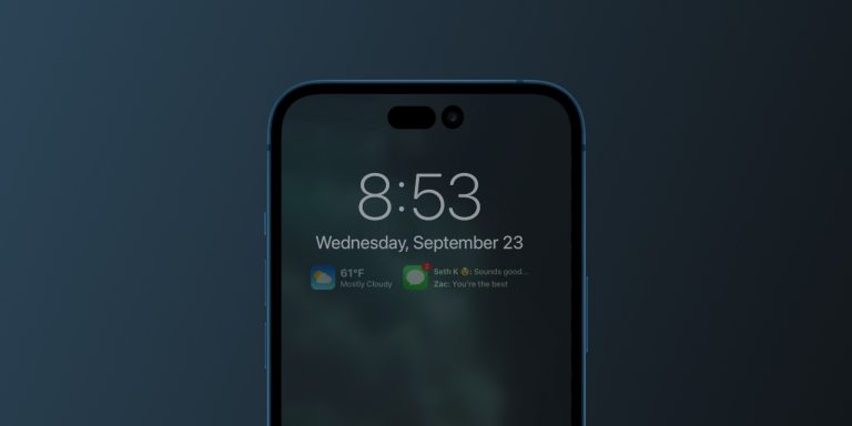 آیفون ۱۴، ویژگی جدیدی دارد که گوشی های سامسونگ ۷ سال پیش داشتند iphone 14 always on display 768x384 1 - آیفون ۱۴، ویژگی جدیدی دارد که گوشی های سامسونگ ۷ سال پیش داشتند